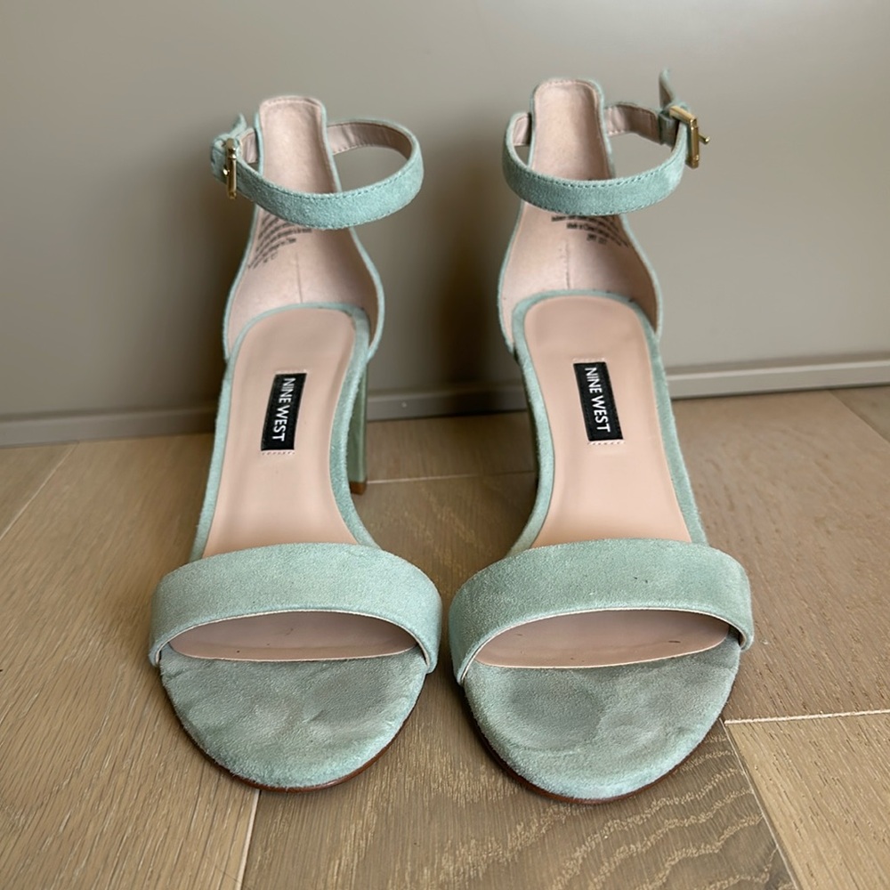 Nine West Mint colour ankle strap heels - size 7